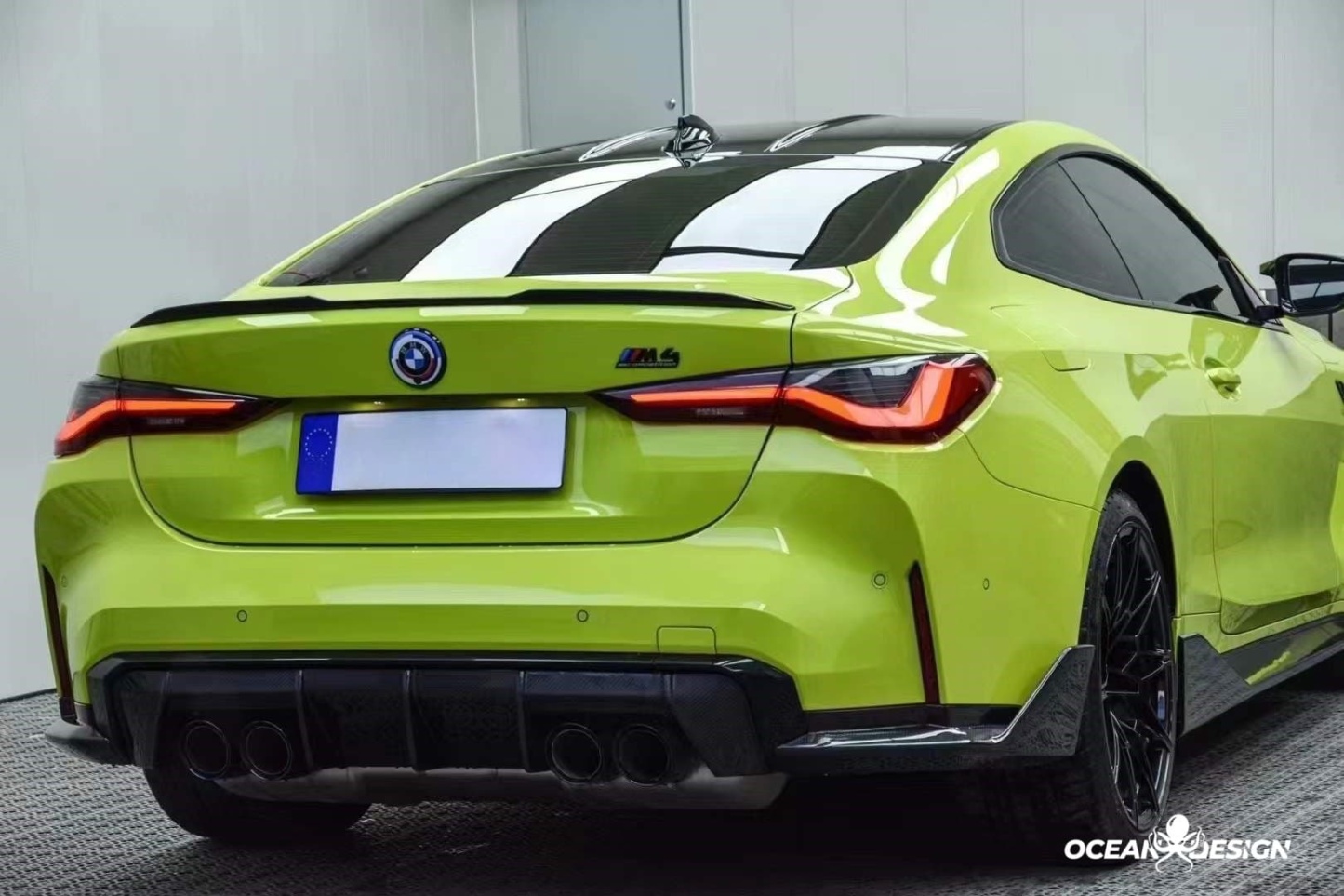 2021–2025 BMW M3 (G80) / M4 (G82) MP Style Rear Diffuser – Dry Carbon Fiber