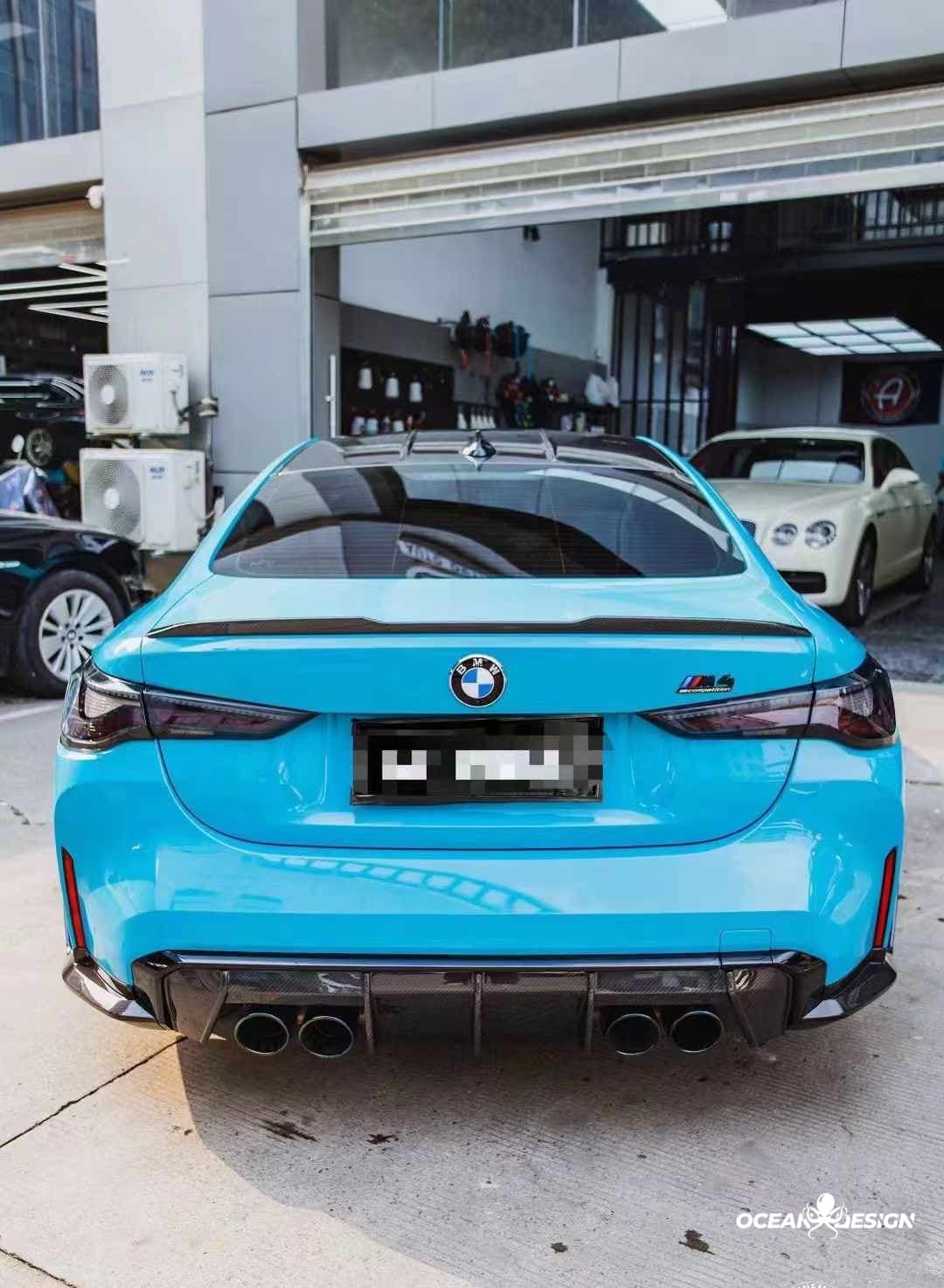 2021–2025 BMW M3 (G80) / M4 (G82) MP Style Rear Diffuser – Dry Carbon Fiber