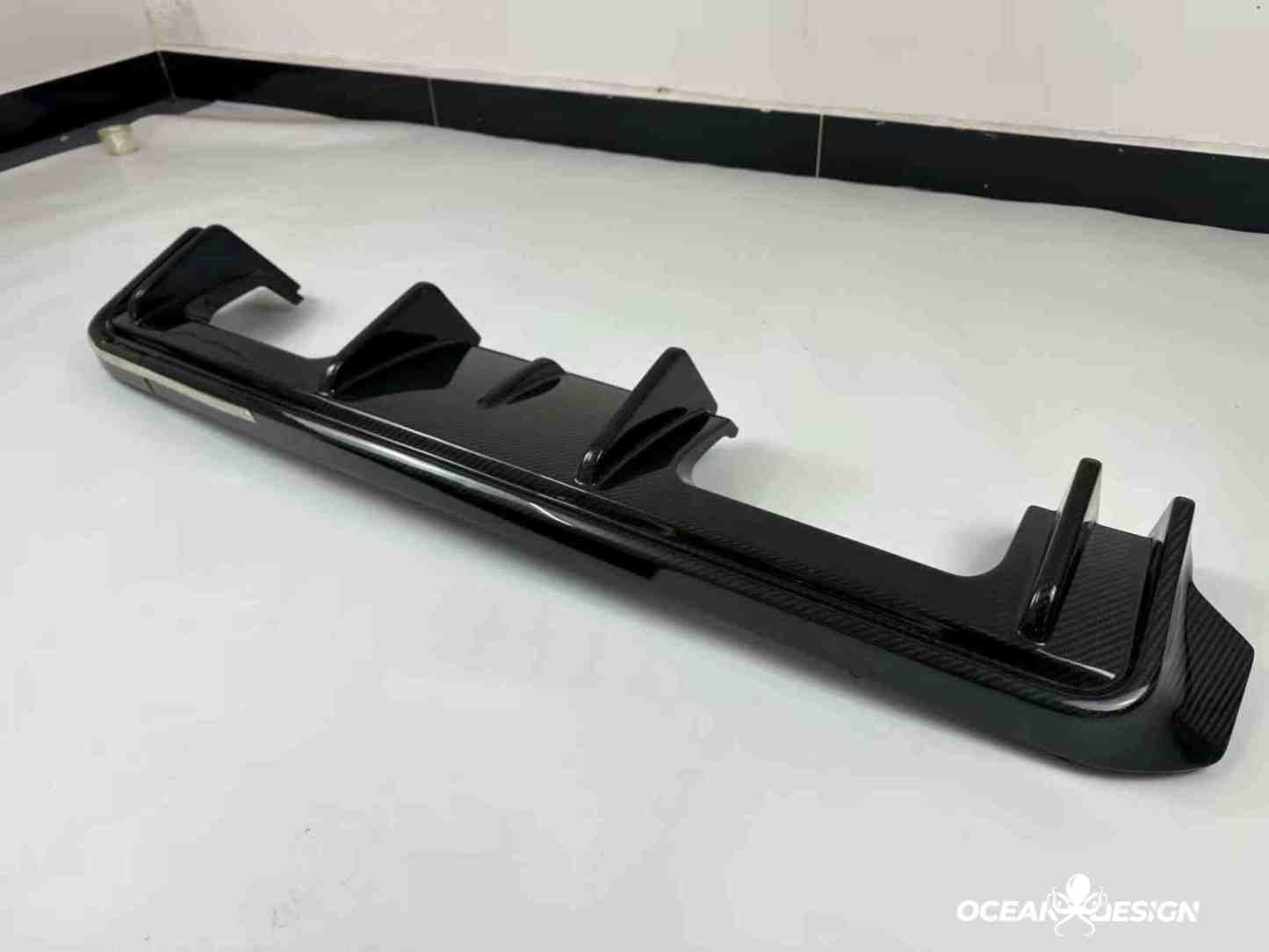 2021–2025 BMW M3 (G80) / M4 (G82) 3D Style Rear Diffuser – Dry Carbon Fiber,3K Matte Finish