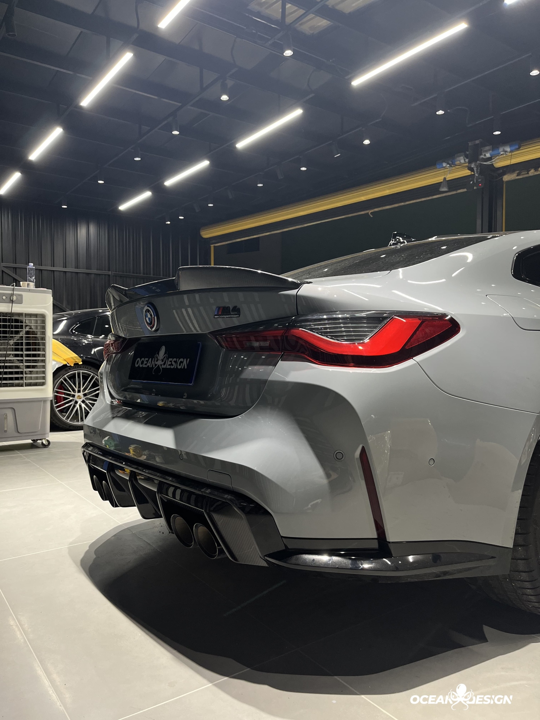 2021–2025 BMW M3 (G80) / M4 (G82) MP Style Rear Diffuser – Dry Carbon Fiber