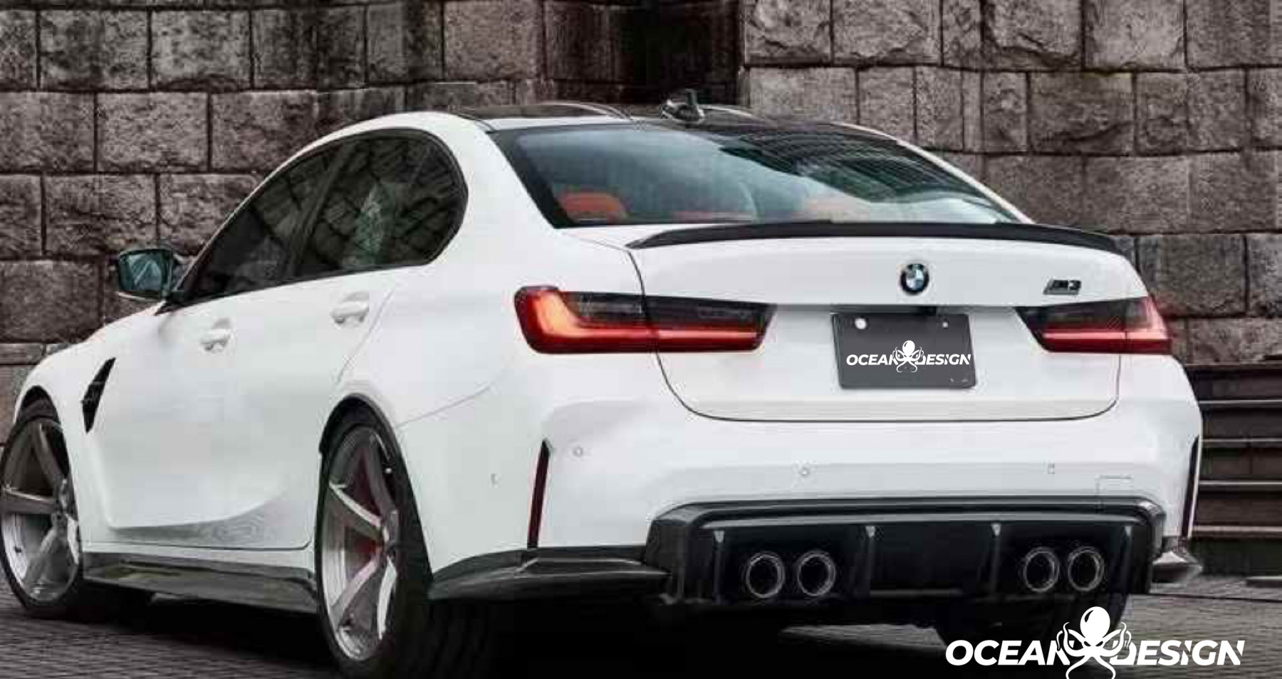 2021–2025 BMW M3 (G80) / M4 (G82) 3D Style Carbon Fiber Side Skirts – 3K Matte Finish