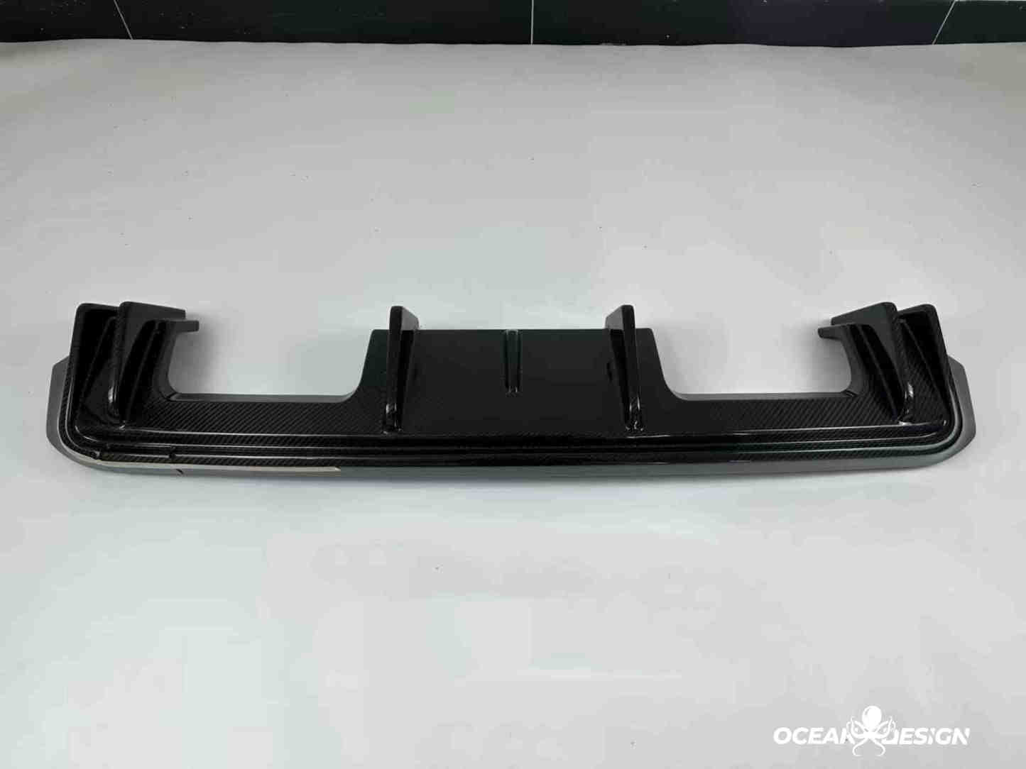 2021–2025 BMW M3 (G80) / M4 (G82) 3D Style Rear Diffuser – Dry Carbon Fiber,3K Matte Finish