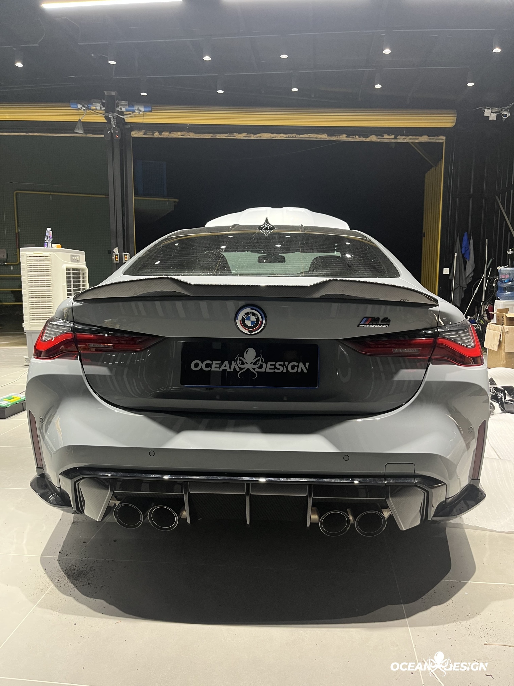 2021–2025 BMW M3 (G80) / M4 (G82) MP Style Rear Diffuser – Dry Carbon Fiber