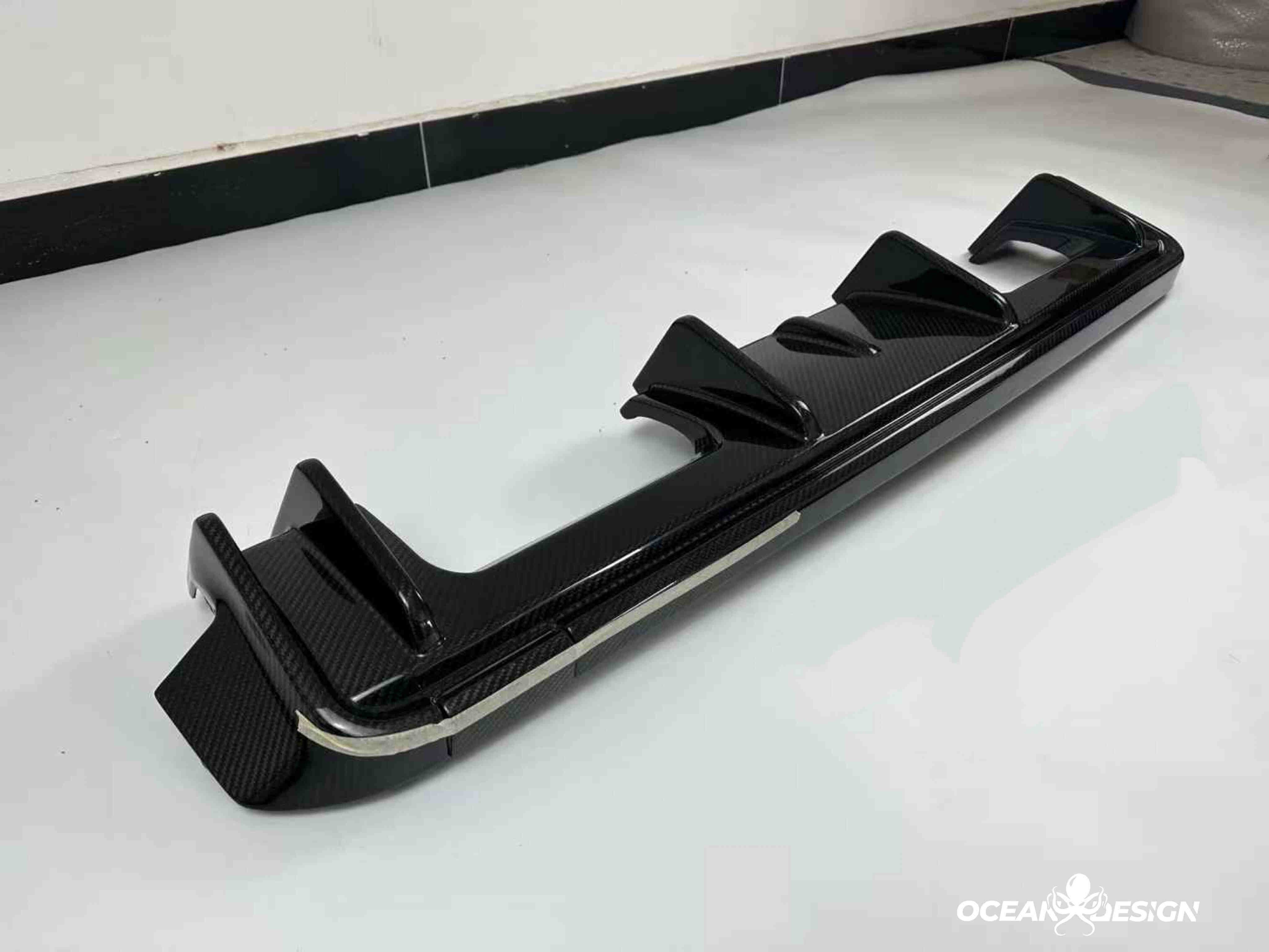 2021–2025 BMW M3 (G80) / M4 (G82) 3D Style Rear Diffuser – Dry Carbon Fiber,3K Matte Finish