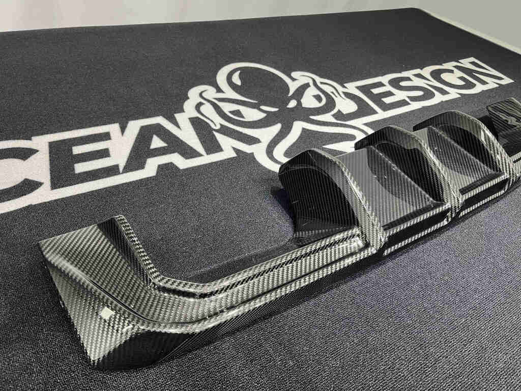2021–2025 BMW M3 (G80) / M4 (G82) 3D Style Rear Diffuser – Dry Carbon Fiber,3K Matte Finish