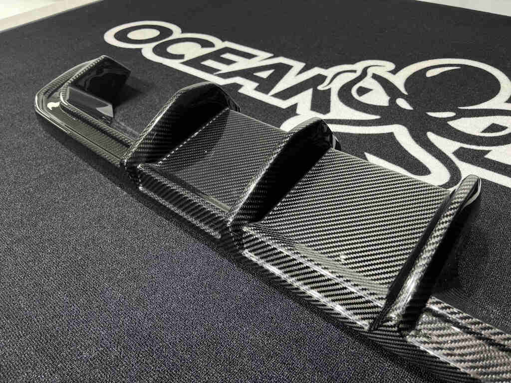 2021–2025 BMW M3 (G80) / M4 (G82) 3D Style Rear Diffuser – Dry Carbon Fiber,3K Matte Finish
