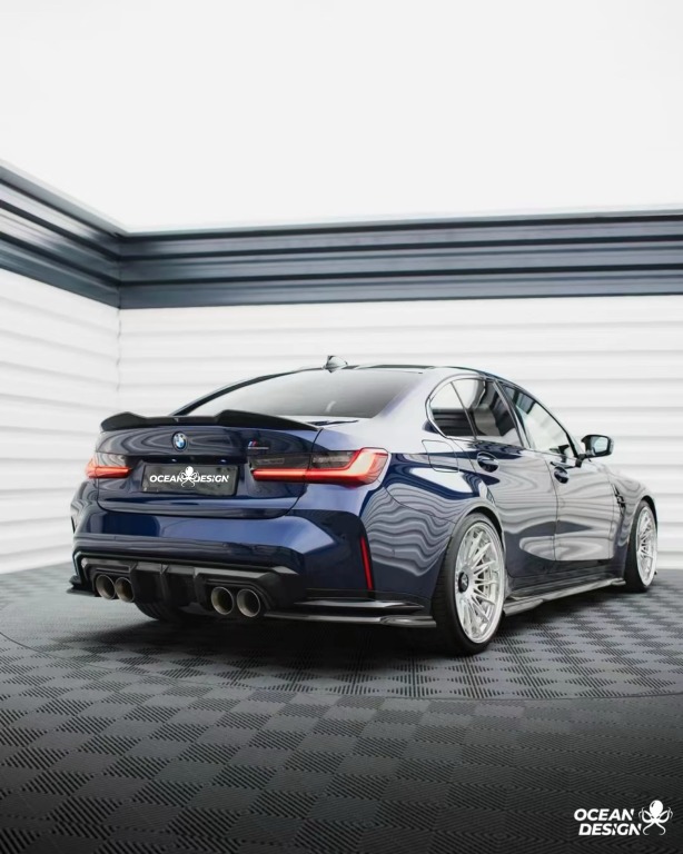 2021–2025 BMW M3 (G80) / M4 (G82) MT Style Dry Carbon Rear Diffuser – 3K Matte Finish