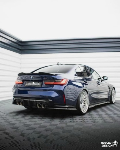 2021–2025 BMW M3 (G80) / M4 (G82) MT Style Dry Carbon Rear Diffuser – 3K Matte Finish