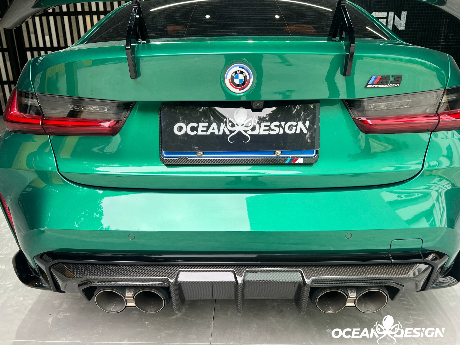 2021–2025 BMW M3 (G80) / M4 (G82) MT Style Dry Carbon Rear Diffuser – 3K Matte Finish