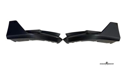 2021–2025 BMW M3 (G80) / M4 (G82) MP Style Rear Diffuser Protectors– Dry Carbon Fiber