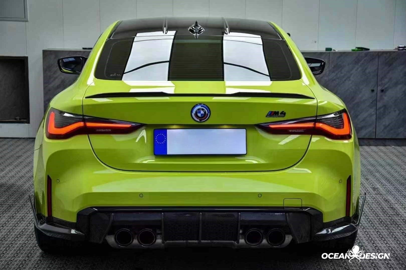 2021–2025 BMW M3 (G80) / M4 (G82) MP Style Rear Diffuser – Dry Carbon Fiber