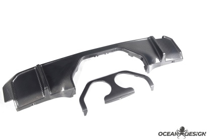 2021–2025 BMW M3 (G80) / M4 (G82) MP Style Center Exit Rear Diffuser – Dry Carbon Fiber