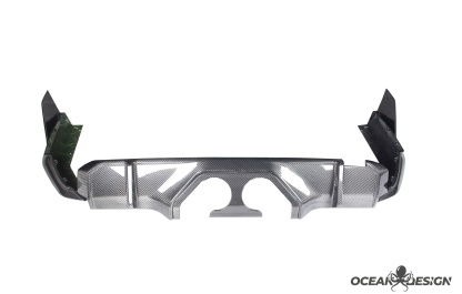 2021–2025 BMW M3 (G80) / M4 (G82) MP Style Center Exit Rear Diffuser – Dry Carbon Fiber