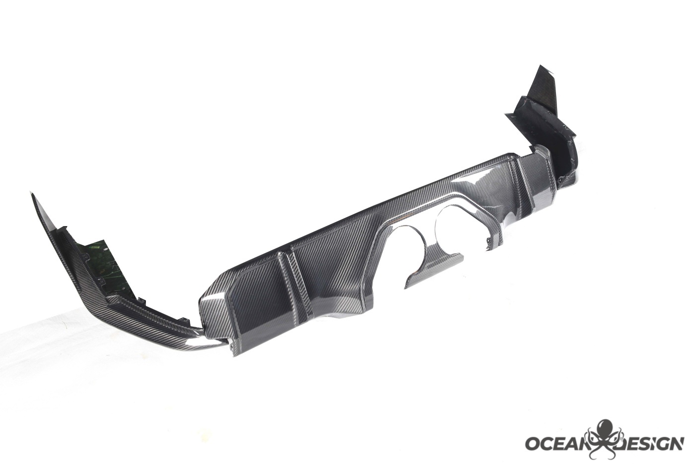 2021–2025 BMW M3 (G80) / M4 (G82) MP Style Center Exit Rear Diffuser – Dry Carbon Fiber