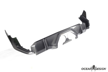 2021–2025 BMW M3 (G80) / M4 (G82) MP Style Center Exit Rear Diffuser – Dry Carbon Fiber