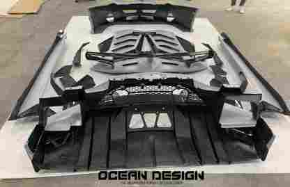 Lamborghini LP700/720/750 to Aventador SVJ Coupe/Roadster Dry Carbon Fiber Body Kit