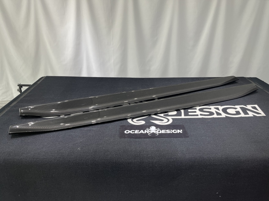 2021–2025 BMW M3 (G80) / M4 (G82) 3D Style Carbon Fiber Side Skirts – 3K Matte Finish