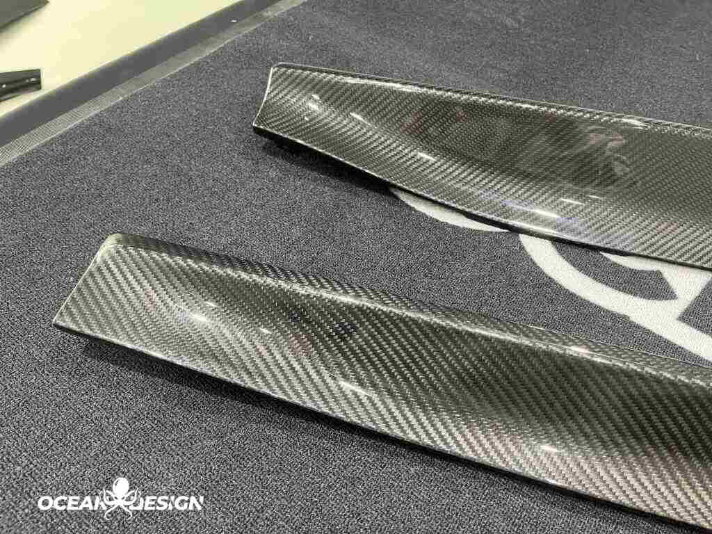 2021–2025 BMW M3 (G80) / M4 (G82) 3D Style Carbon Fiber Side Skirts – 3K Matte Finish