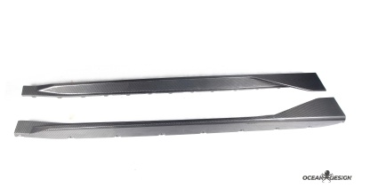 2021–2025 BMW M3 (G80) / M4 (G82) MP Style Side Skirts – Dry Carbon Fiber