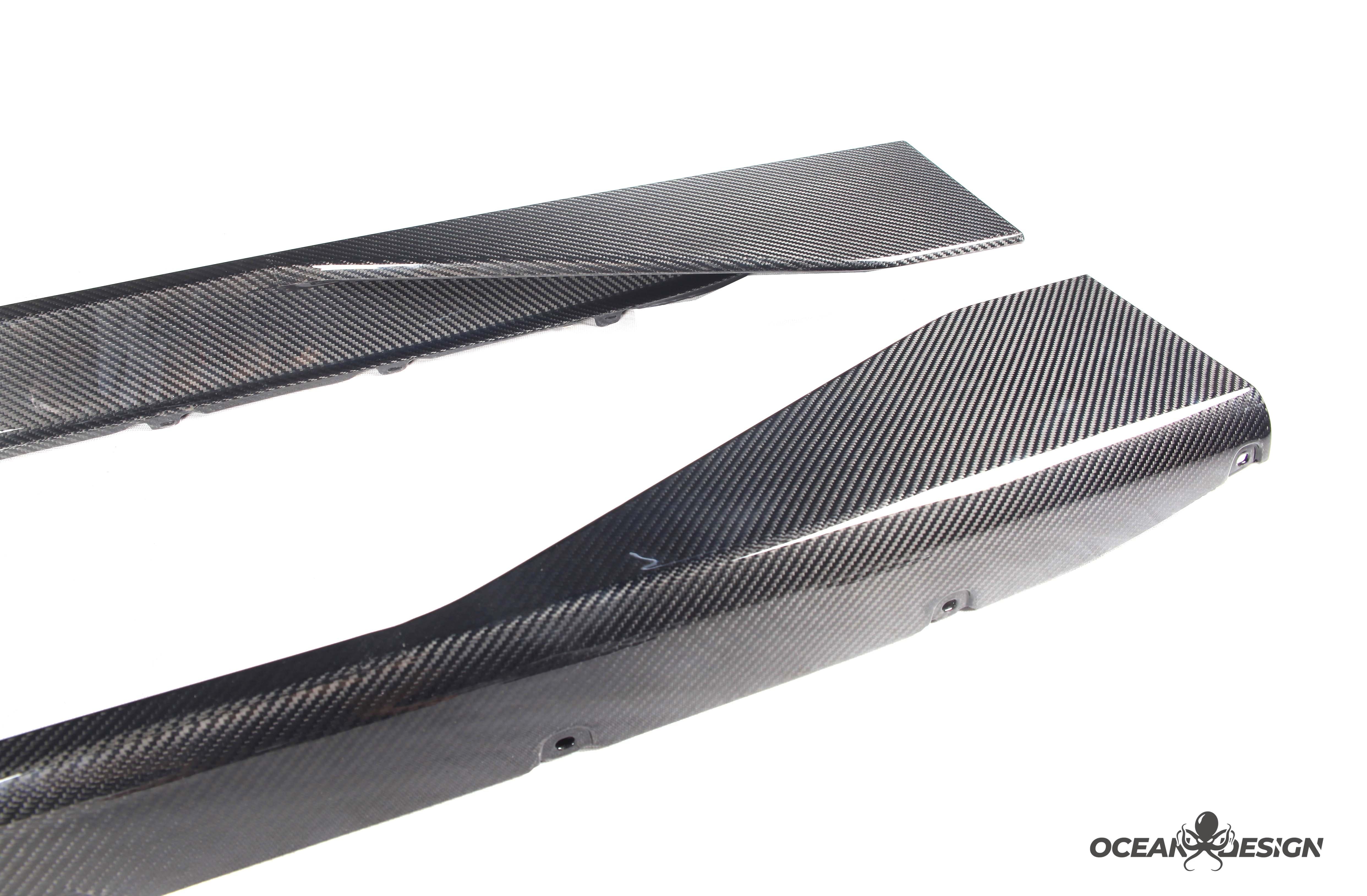 2021–2025 BMW M3 (G80) / M4 (G82) MP Style Side Skirts – Dry Carbon Fiber