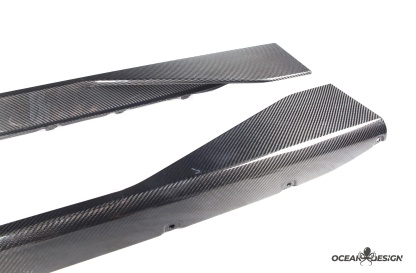 2021–2025 BMW M3 (G80) / M4 (G82) MP Style Side Skirts – Dry Carbon Fiber