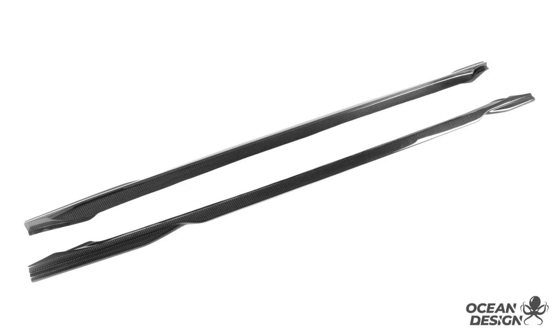 2021–2025 BMW M3 (G80) / M4 (G82) MT Style Dry Carbon Fiber Side Skirts