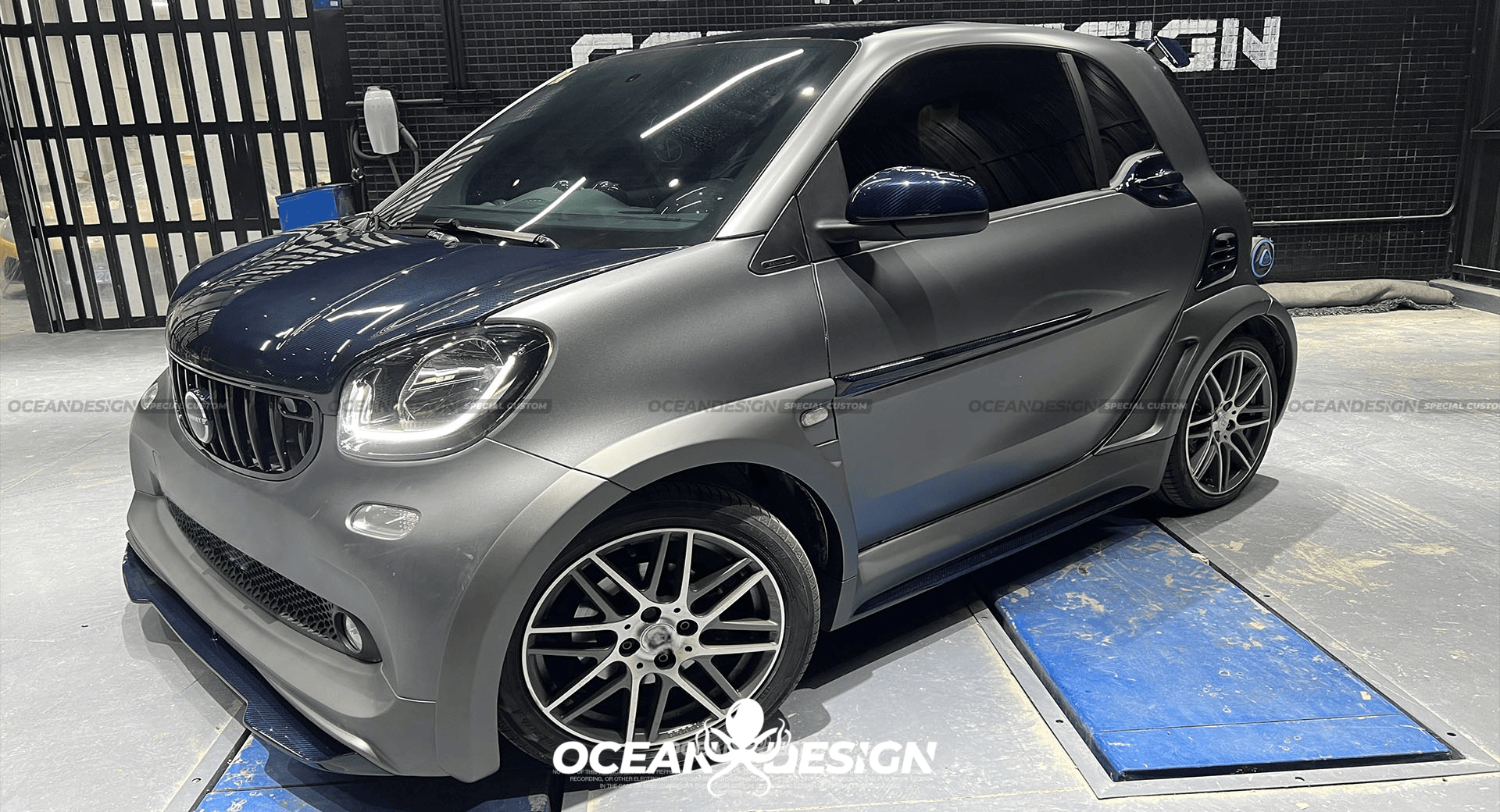 2014–2024 Smart 453 ForTwo MSY Style Widebody Fender Flares Dry Carbon Fiber