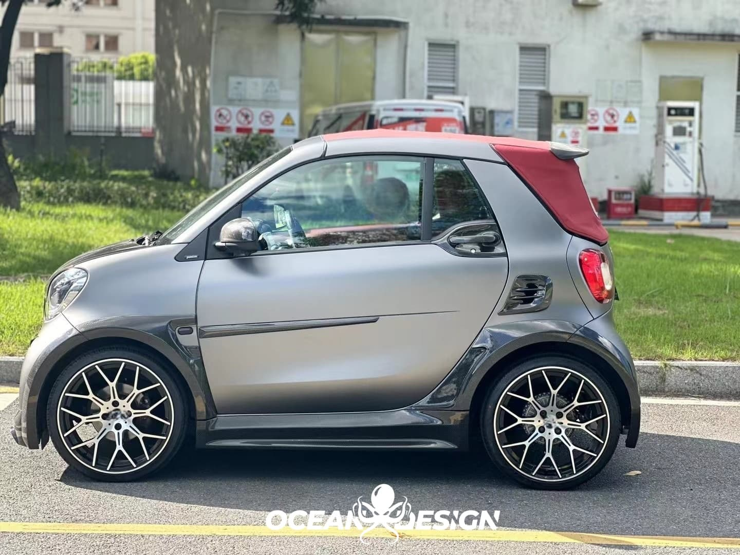 2014–2024 Smart 453 ForTwo MSY Style Widebody Fender Flares Dry Carbon Fiber