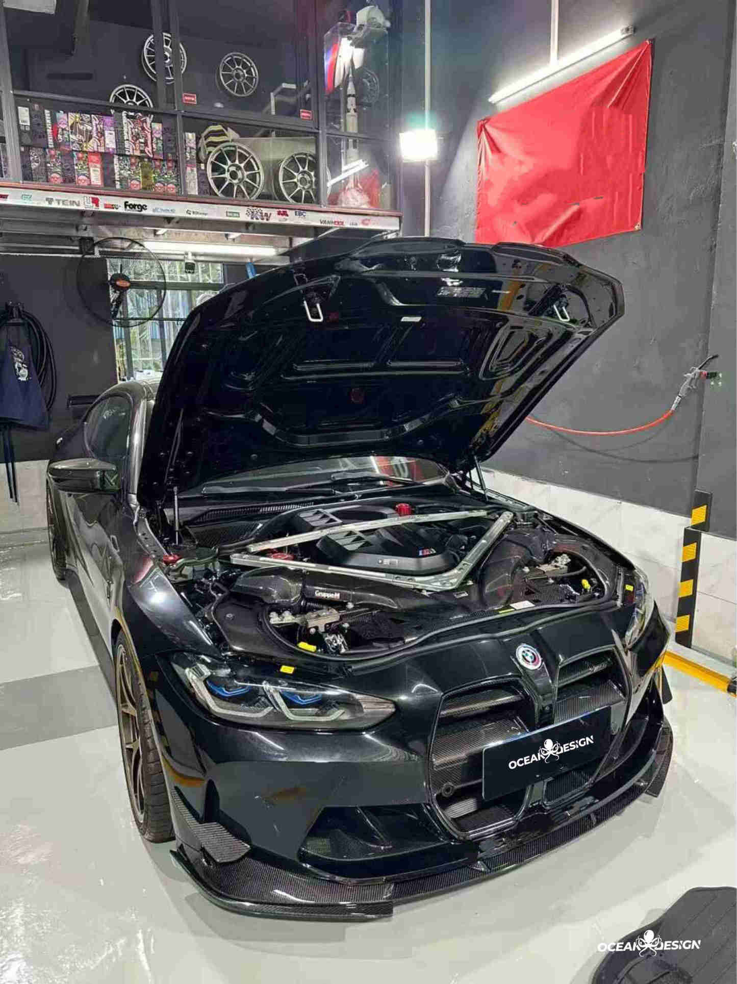 2021–2025 BMW M3 (G80) / M4 (G82) 3D Style Dry Carbon Splitter Front Lip