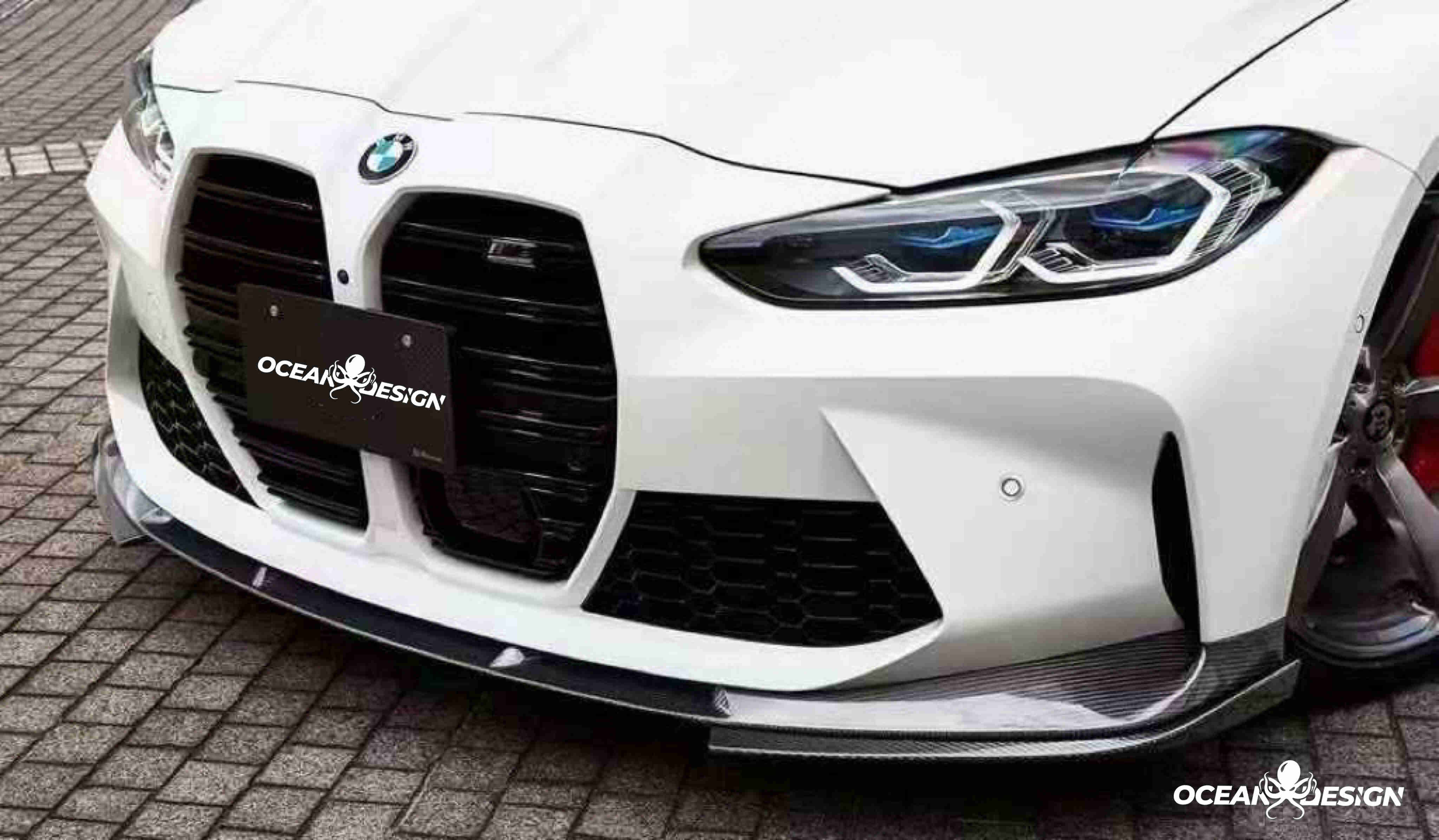 2021–2025 BMW M3 (G80) / M4 (G82) 3D Style Dry Carbon Splitter Front Lip