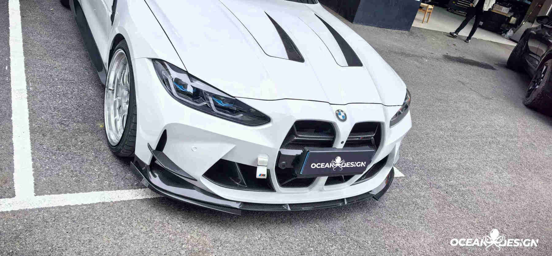 2021–2025 BMW M3 (G80) / M4 (G82) 3D Style Dry Carbon Splitter Front Lip