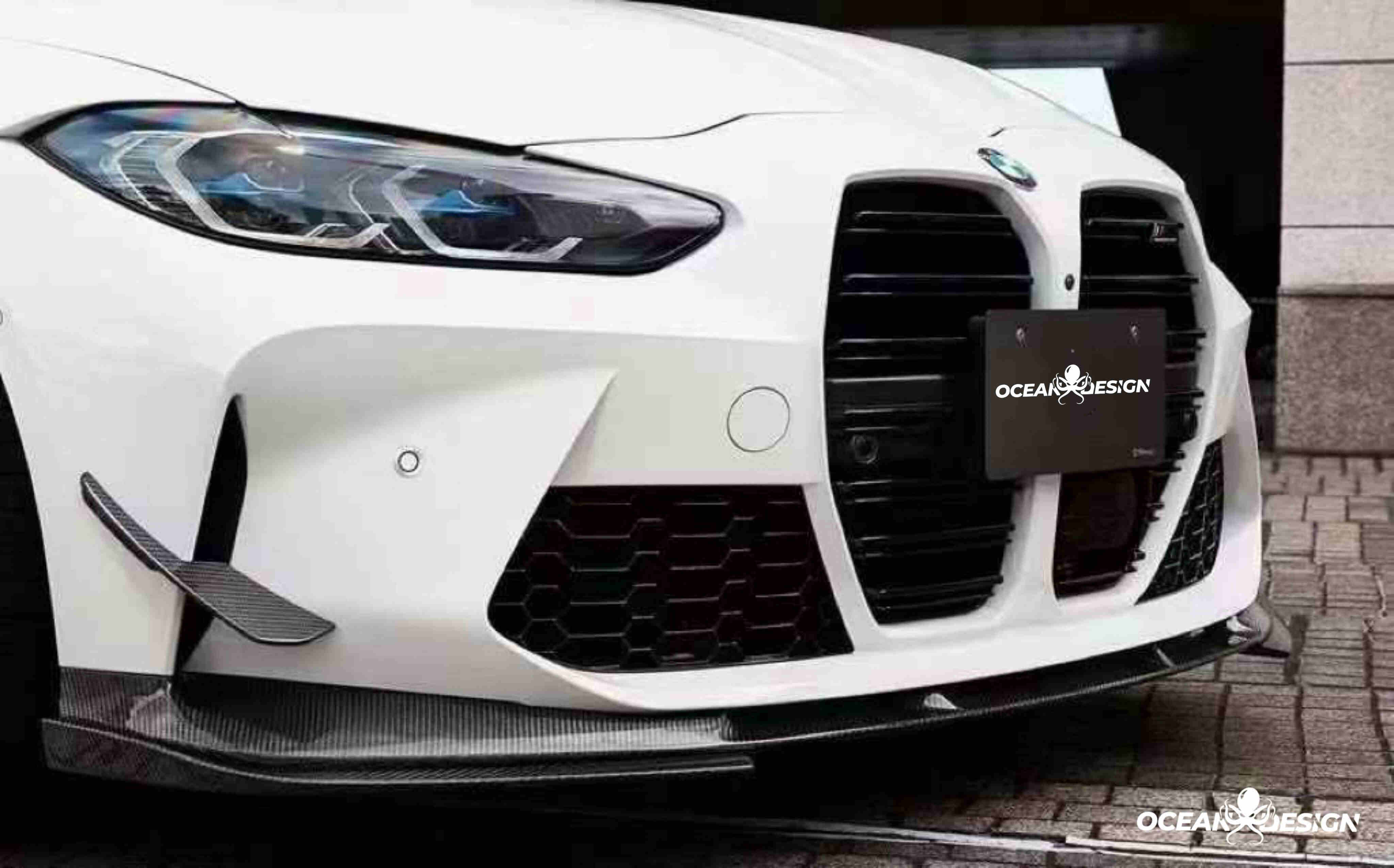 2021–2025 BMW M3 (G80) / M4 (G82) 3D Style Dry Carbon Splitter Front Lip