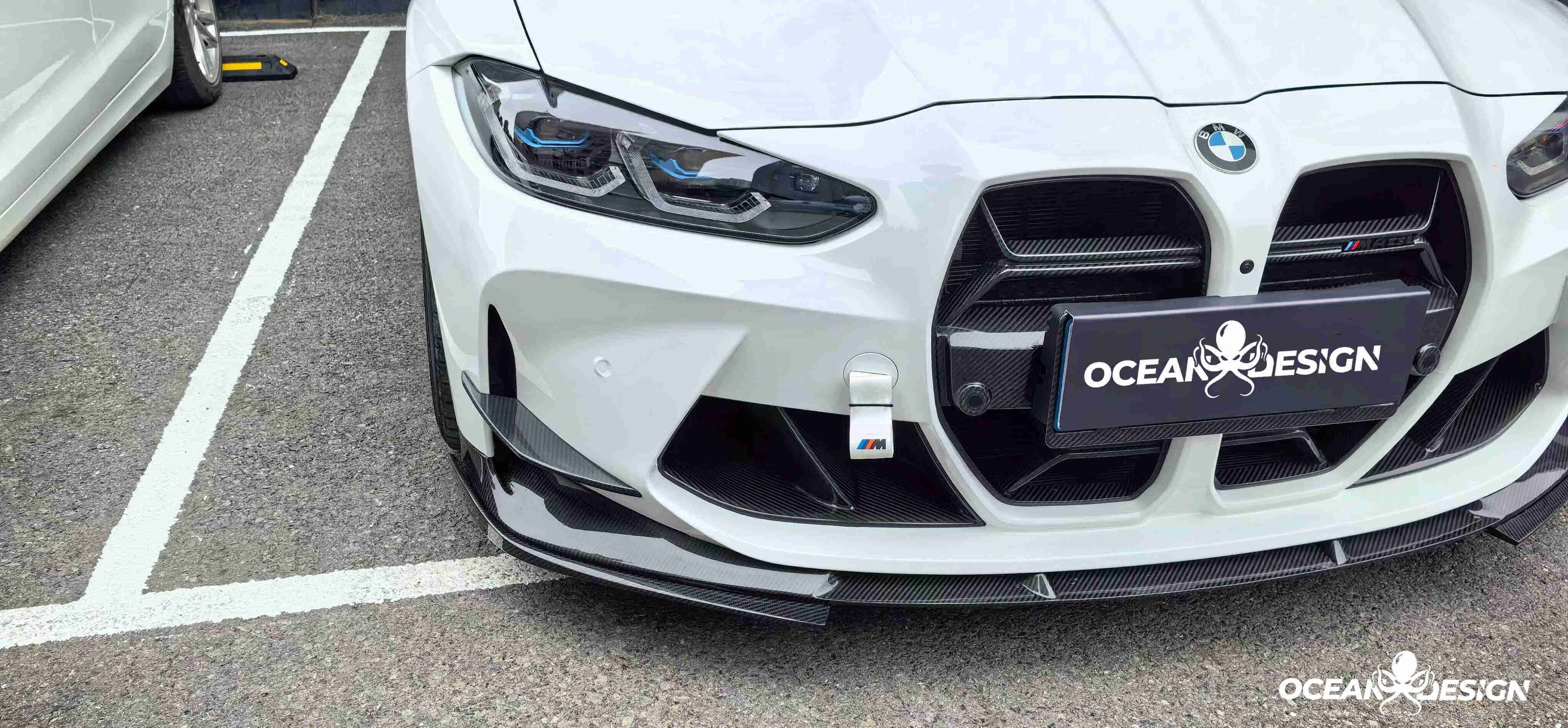 2021–2025 BMW M3 (G80) / M4 (G82) 3D Style Dry Carbon Splitter Front Lip