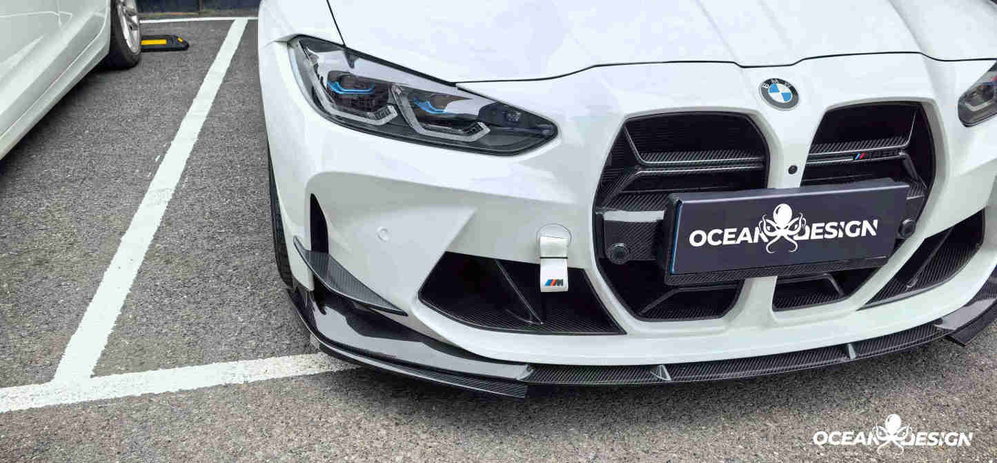 2021–2025 BMW M3 (G80) / M4 (G82) 3D Style Dry Carbon Splitter Front Lip