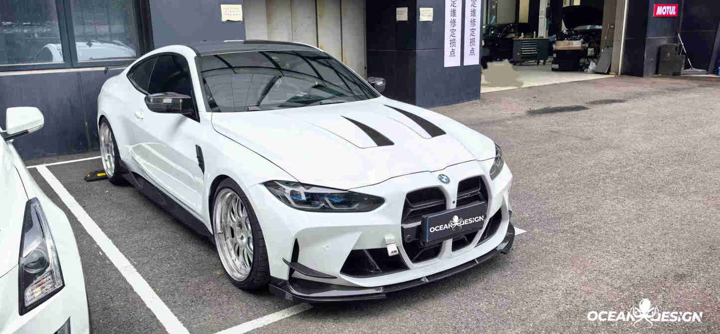 2021–2025 BMW M3 (G80) / M4 (G82) 3D Style Dry Carbon Splitter Front Lip