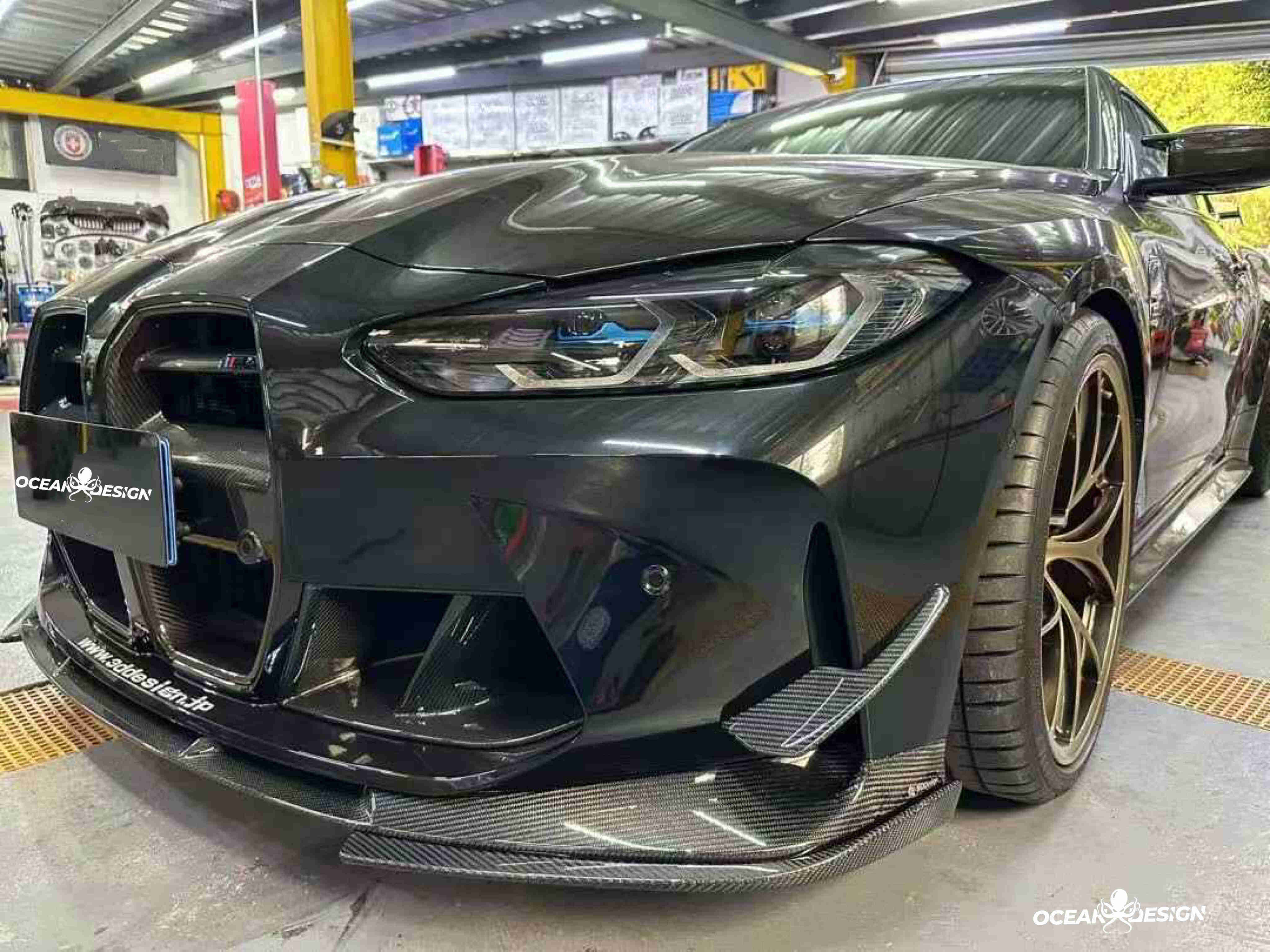 2021–2025 BMW M3 (G80) / M4 (G82) 3D Style Dry Carbon Splitter Front Lip