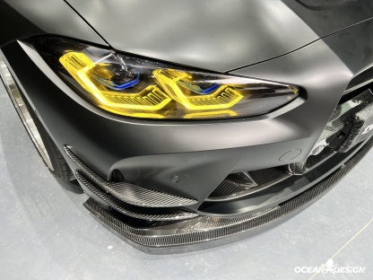 2021–2025 BMW M3 (G80) / M4 (G82) AC Style Front Lip Splitter – Dry Carbon Fiber