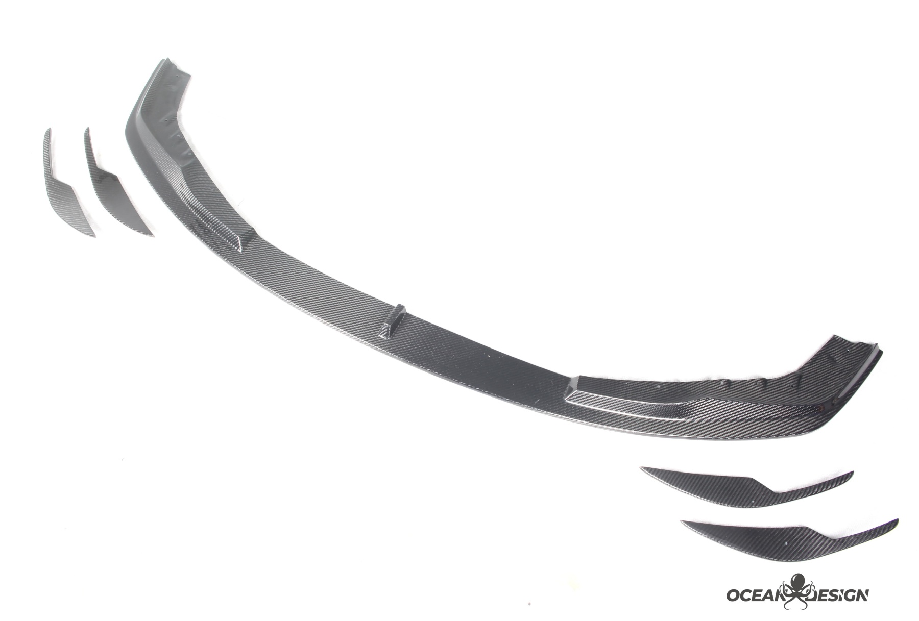 2021–2025 BMW M3 (G80) / M4 (G82) AC Style Front Lip Splitter – Dry Carbon Fiber