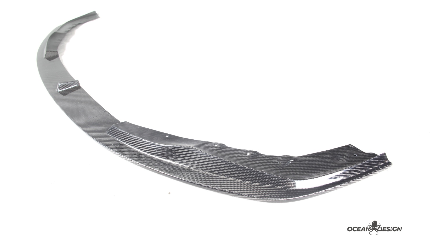 2021–2025 BMW M3 (G80) / M4 (G82) AC Style Front Lip Splitter – Dry Carbon Fiber