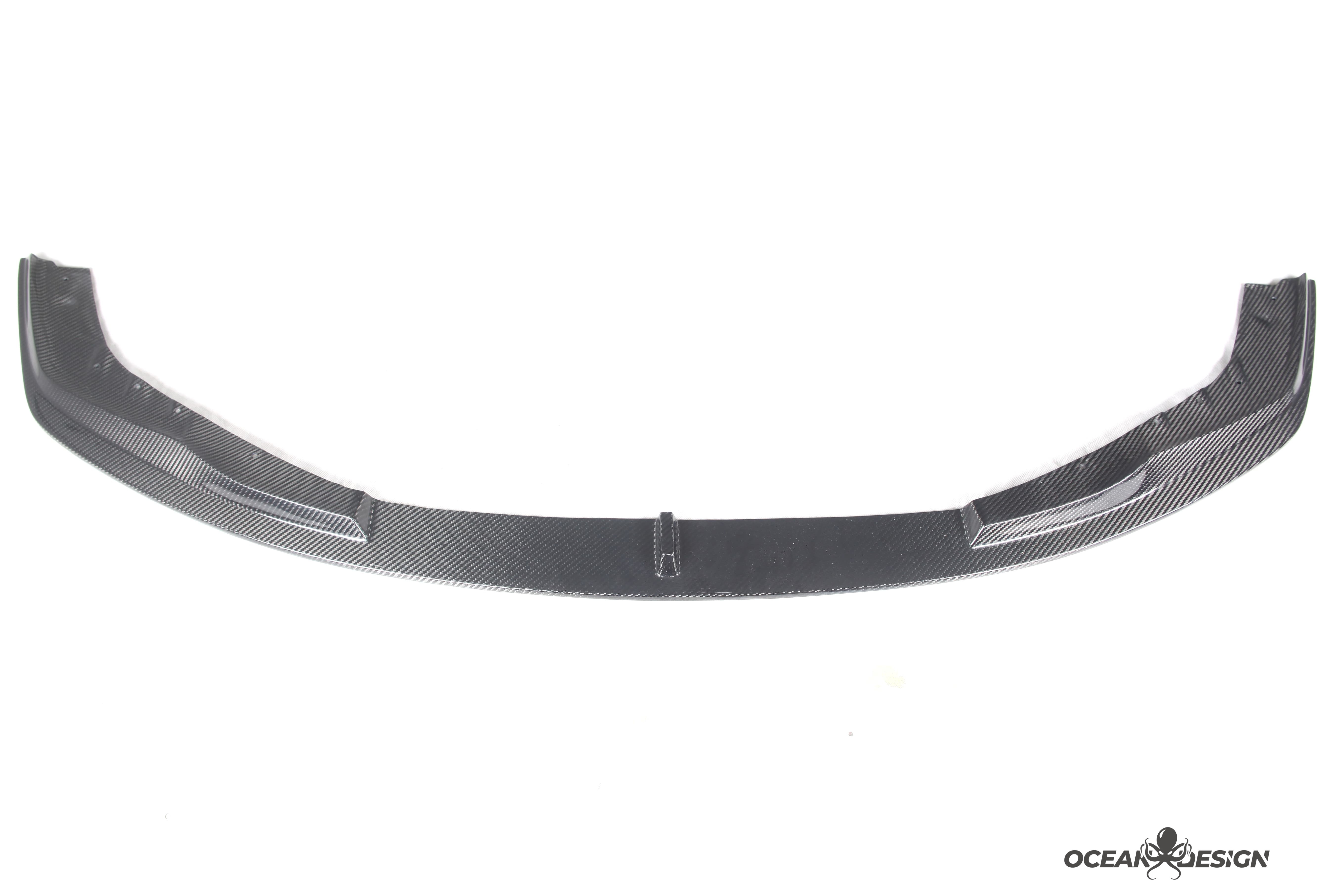 2021–2025 BMW M3 (G80) / M4 (G82) AC Style Front Lip Splitter – Dry Carbon Fiber