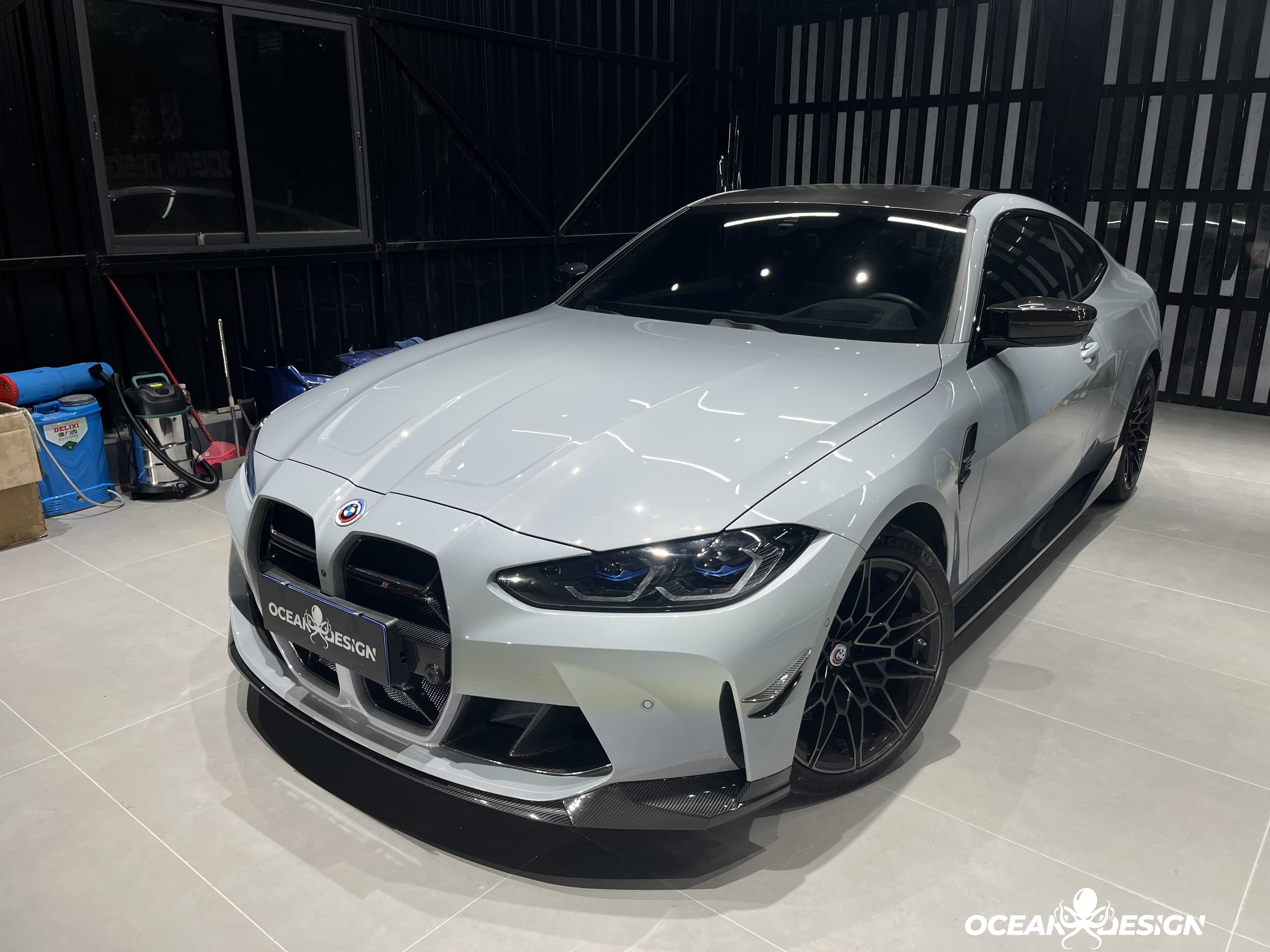 2021–2025 BMW M3 (G80) / M4 (G82) MP Style Front Lip Splitter– Dry Carbon Fiber