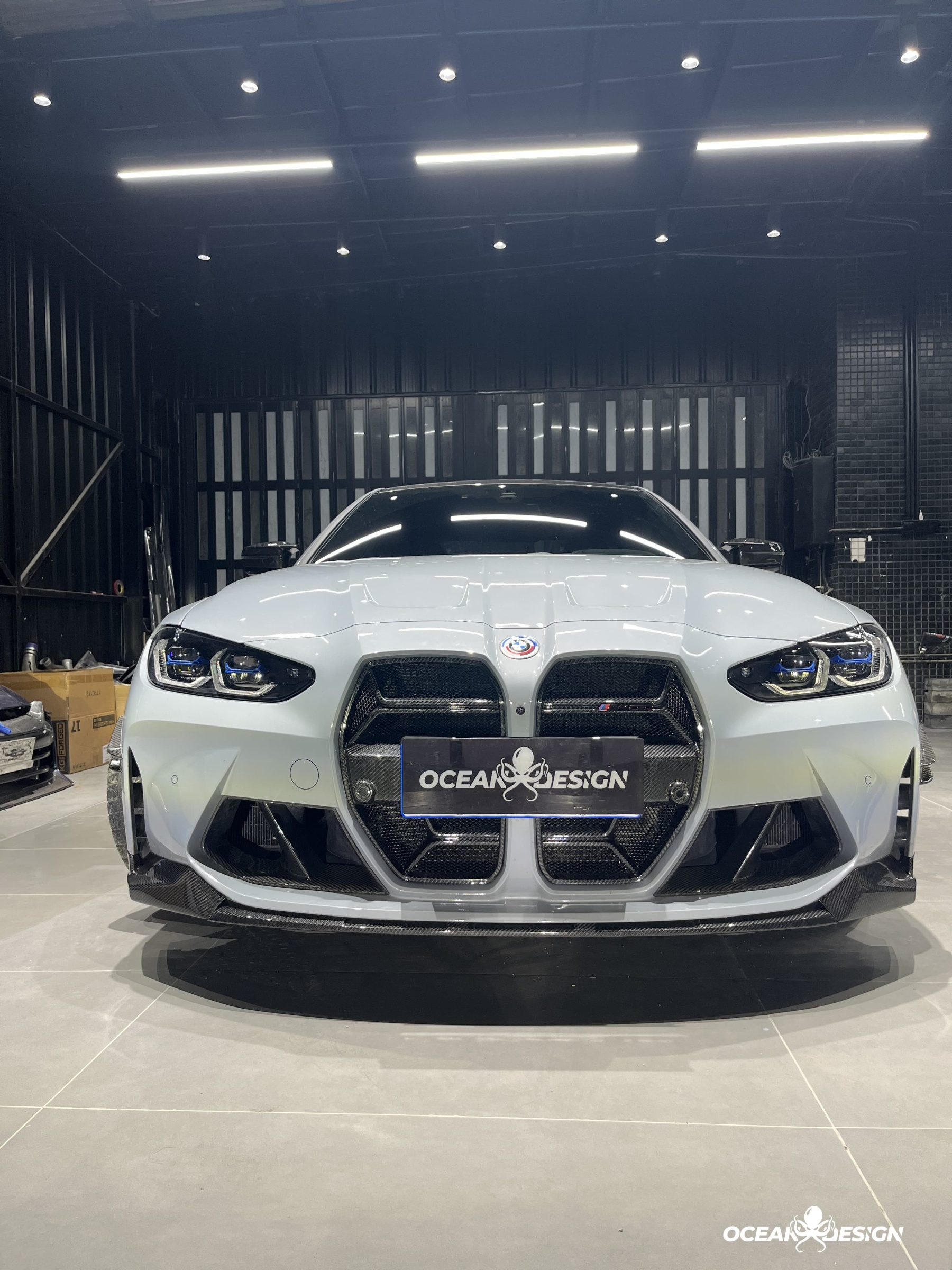2021–2025 BMW M3 (G80) / M4 (G82) MP Style Front Lip Splitter– Dry Carbon Fiber
