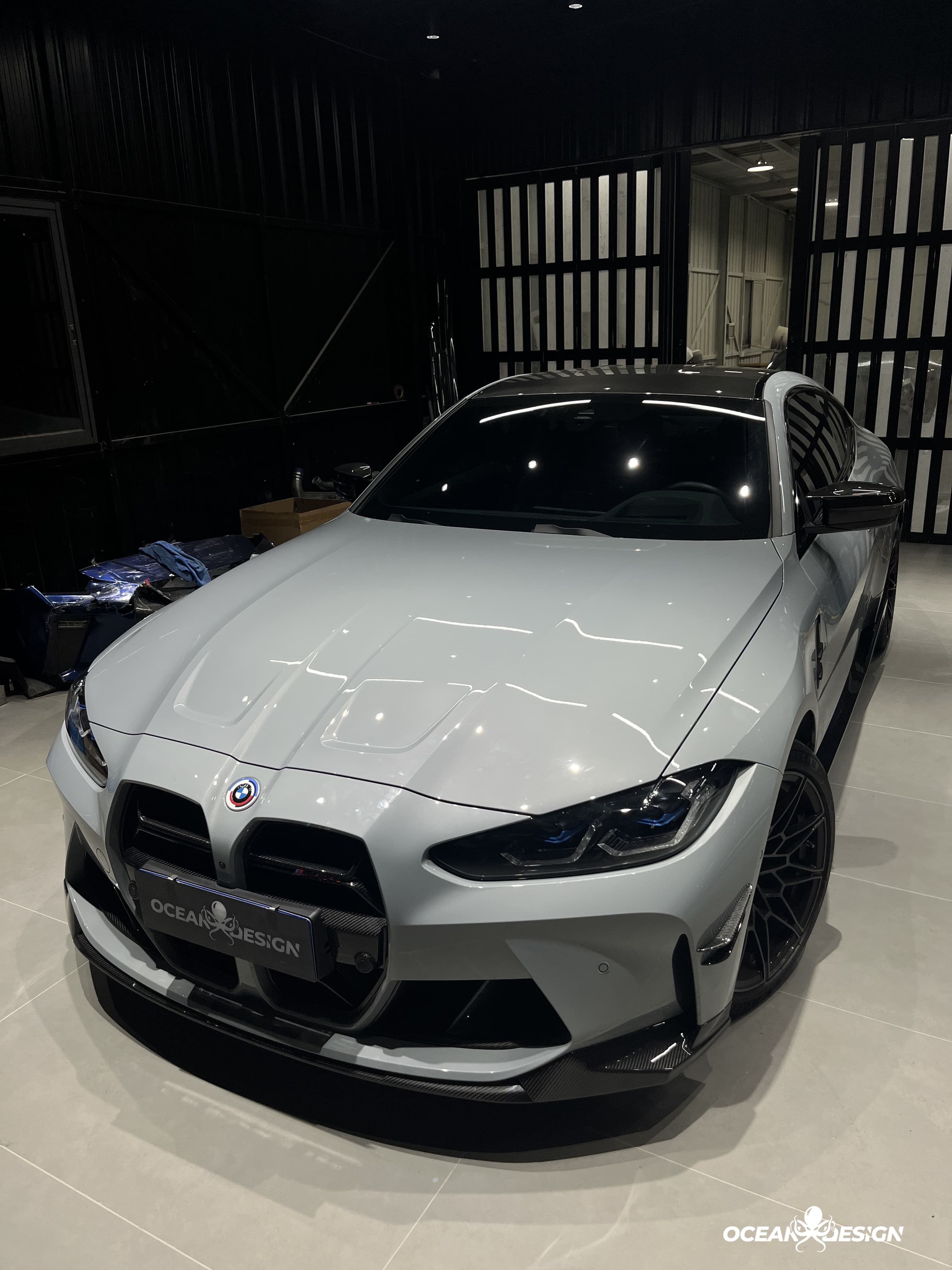 2021–2025 BMW M3 (G80) / M4 (G82) MP Style Front Canards – Dry Carbon Fiber
