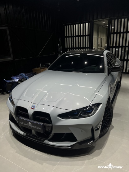 2021–2025 BMW M3 (G80) / M4 (G82) MP Style Front Canards – Dry Carbon Fiber