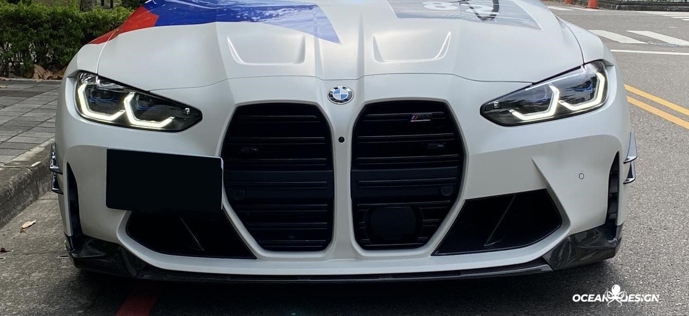 2021–2025 BMW M3 (G80) / M4 (G82) MP Style Front Lip Splitter– Dry Carbon Fiber
