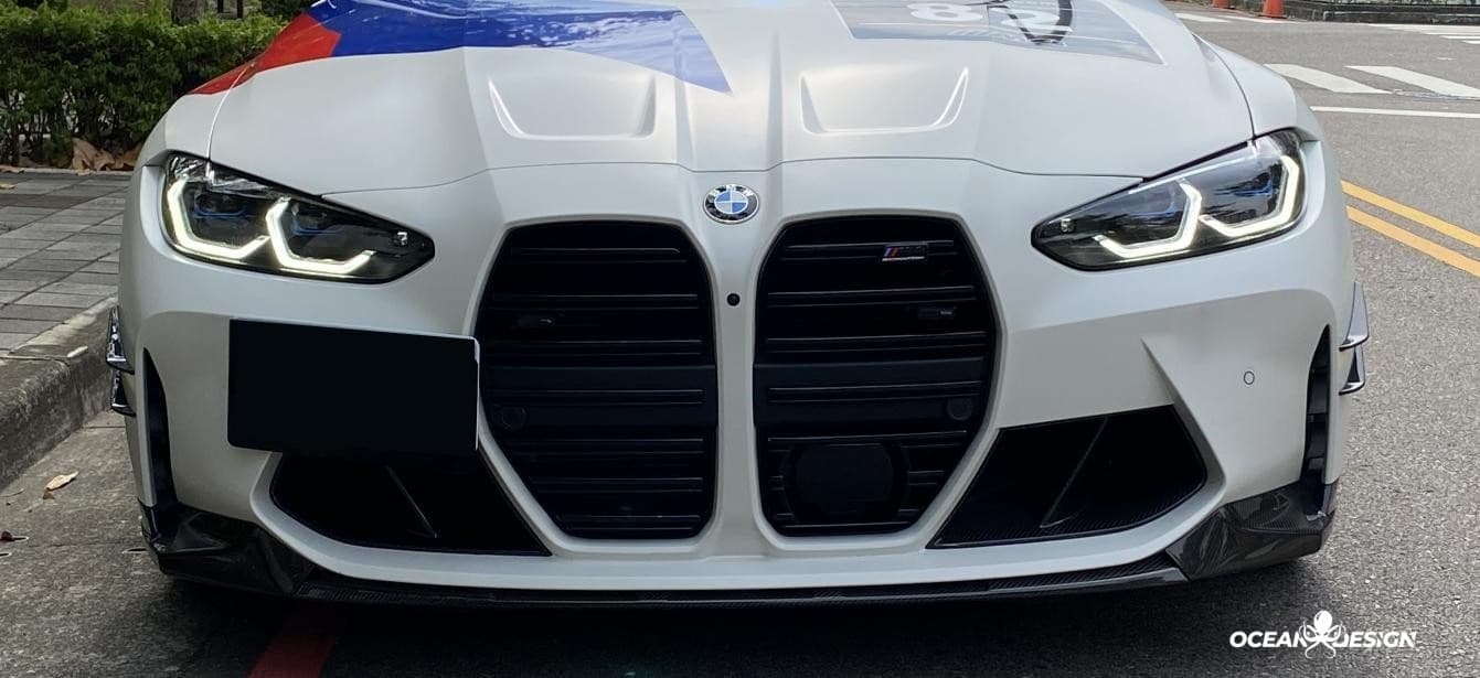2021–2025 BMW M3 (G80) / M4 (G82) MP Style Front Lip Splitter– Dry Carbon Fiber