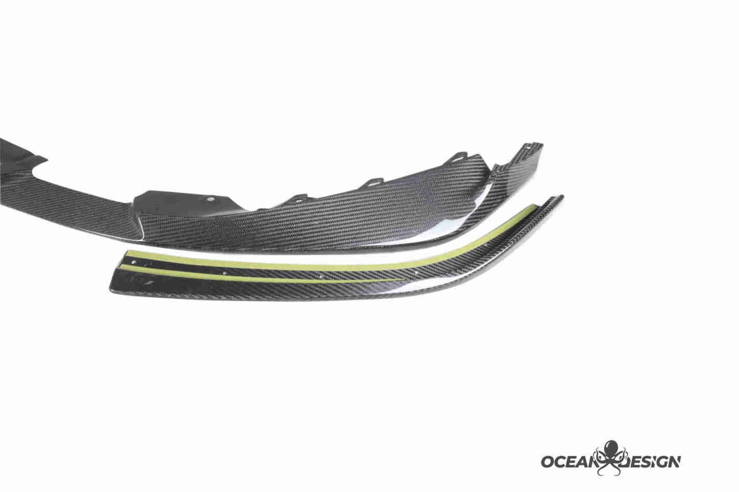2021–2025 BMW M3 (G80) / M4 (G82) 3D Style Carbon Fiber Front Lip Splitter Protectors
