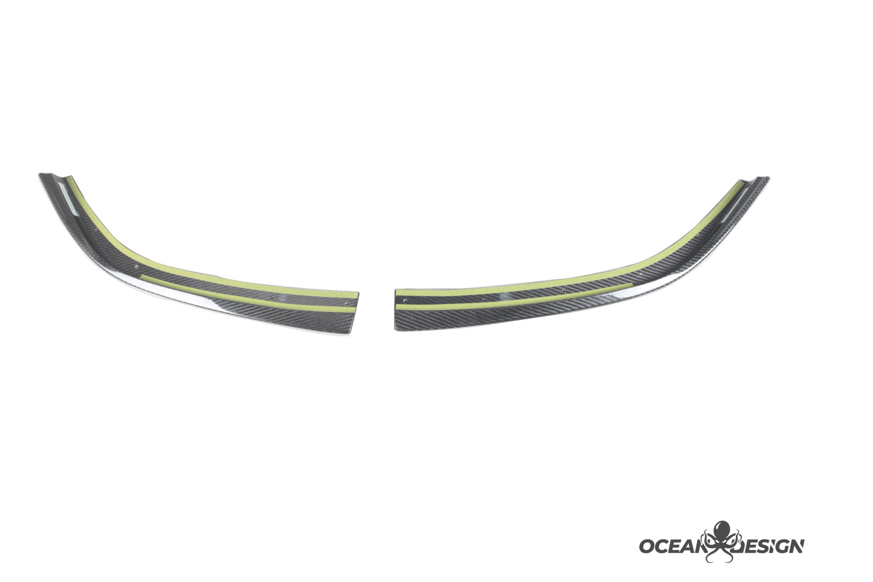 2021–2025 BMW M3 (G80) / M4 (G82) 3D Style Carbon Fiber Front Lip Splitter Protectors