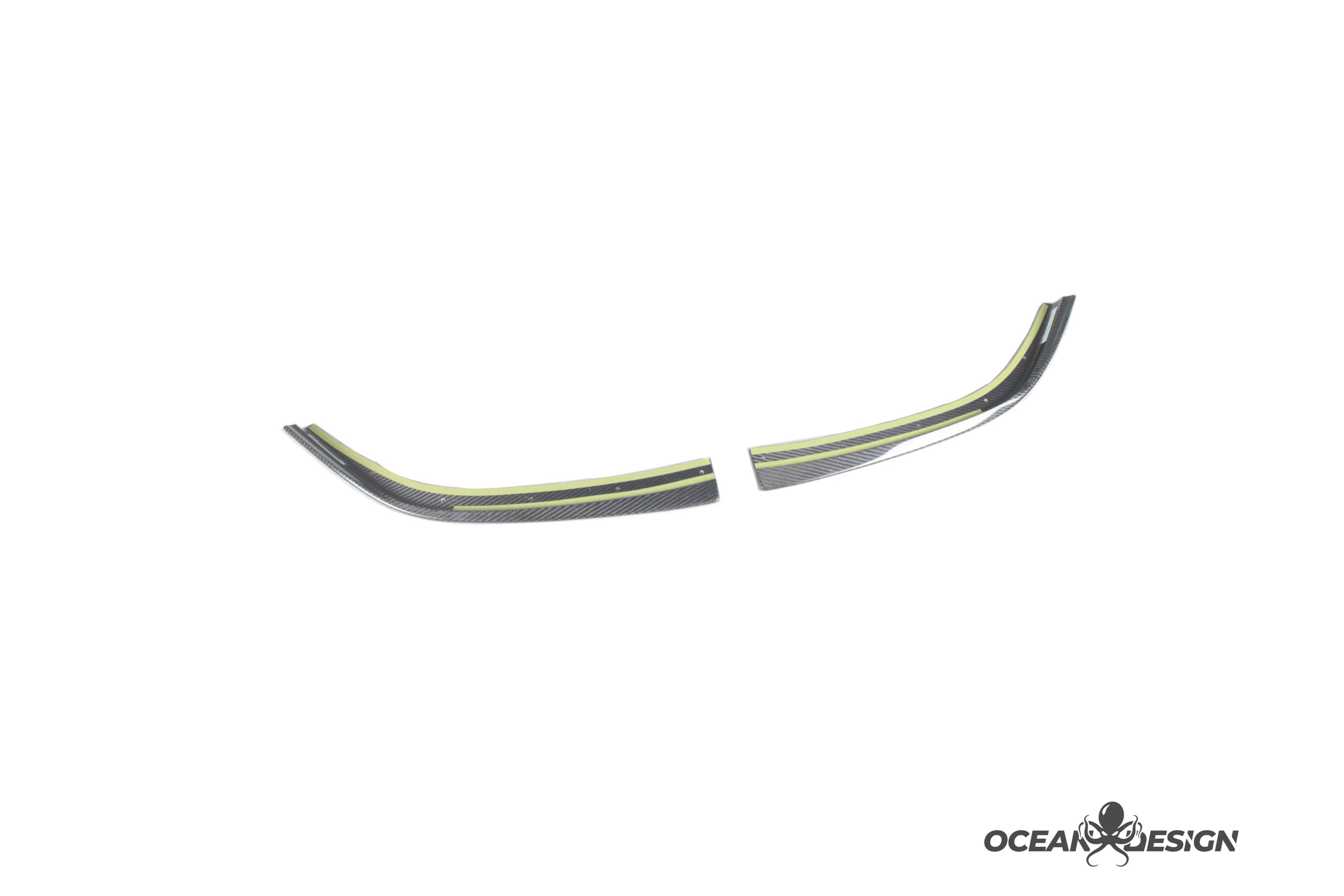 2021–2025 BMW M3 (G80) / M4 (G82) 3D Style Carbon Fiber Front Lip Splitter Protectors