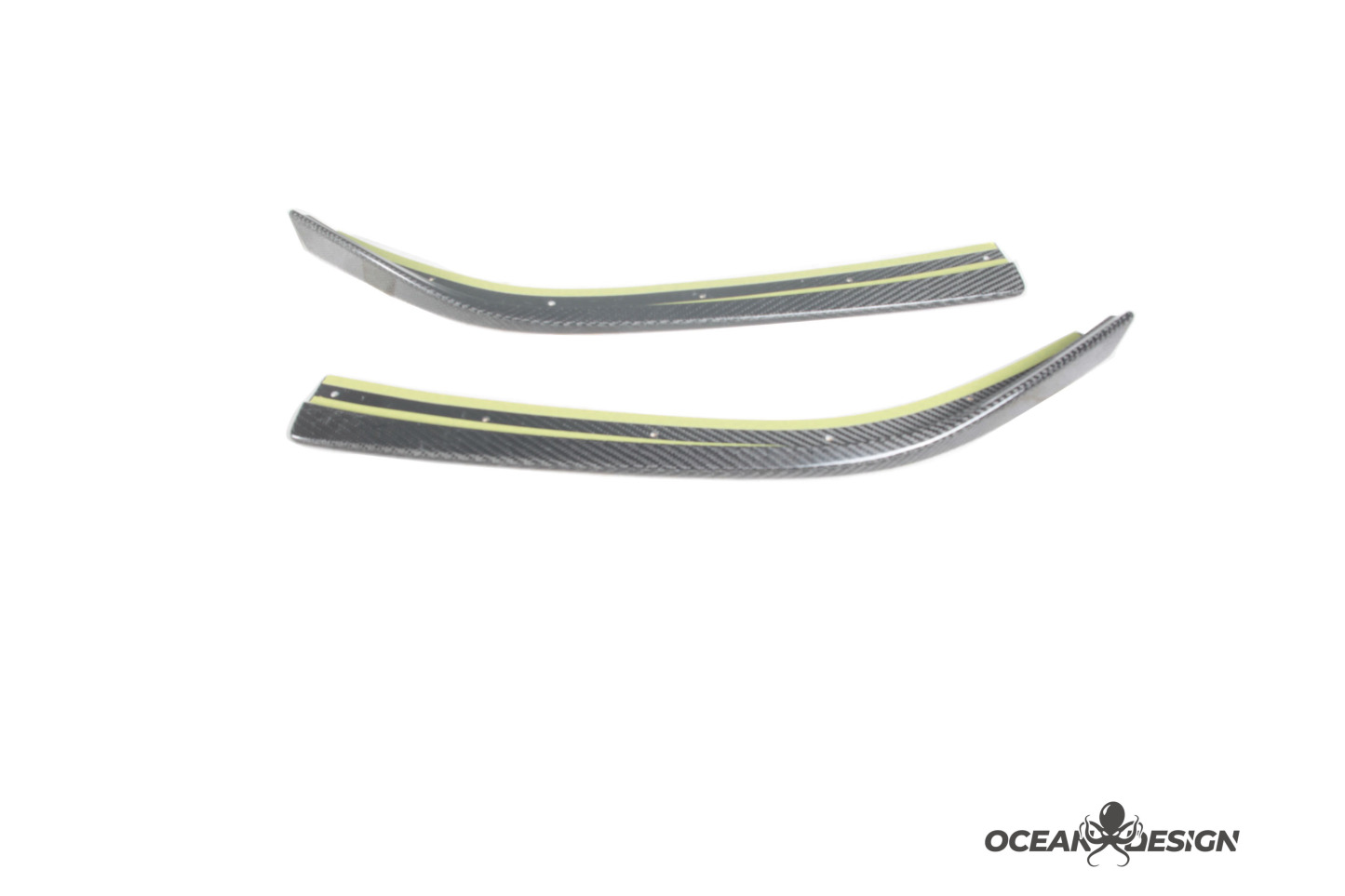 2021–2025 BMW M3 (G80) / M4 (G82) 3D Style Carbon Fiber Front Lip Splitter Protectors